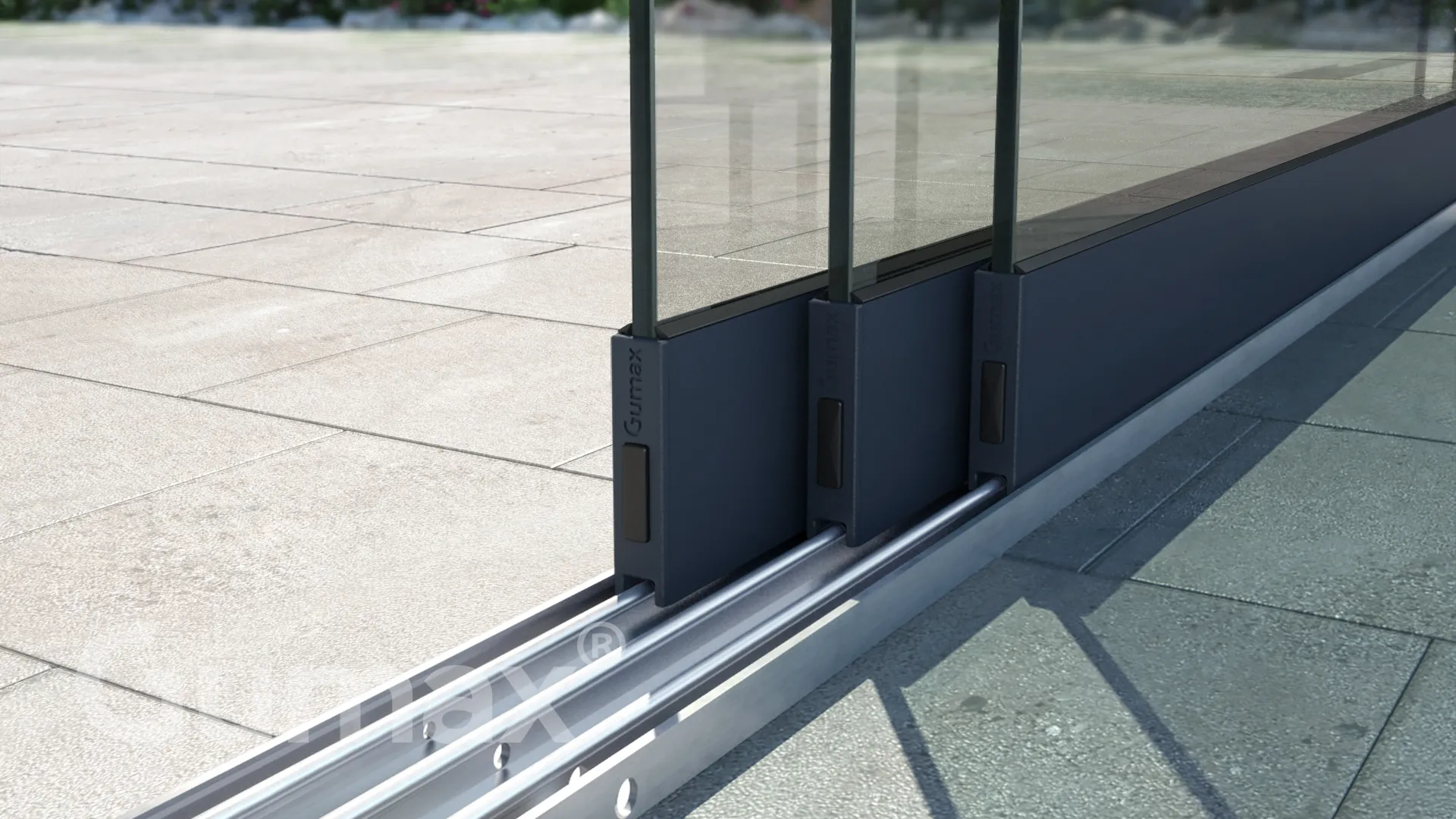 Tuinmaximaal | Glazen Schuifwand 2940 mm - 3 Rail