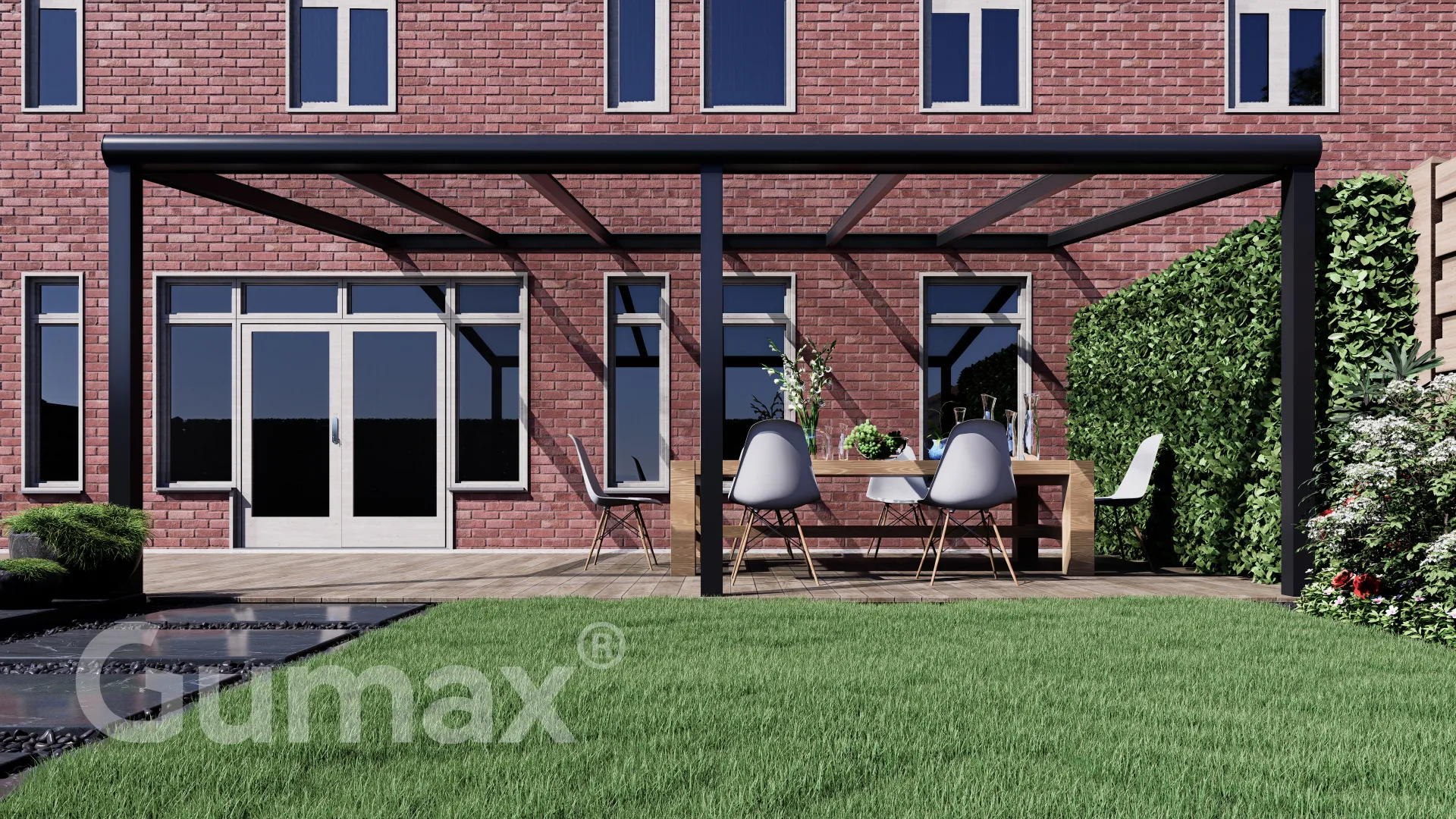 Tuinmaximaal | Glass Line Veranda Modern Mat Zwart