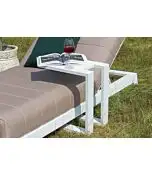 Fonteyn | Bijzettafel U Aluminium | Wit