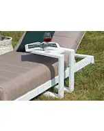 Fonteyn | Bijzettafel U Aluminium | Wit