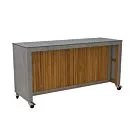 Passion Grills | Kerafina Bar Island with Wheels | 150-200 x 50 cm