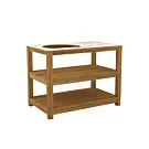 Passion Grills | Milano Big Green Egg Table | 120 x 76 cm | Albastro Cream