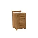 Passion Grills | Milano Outdoor Kitchen Cabinet 1-Door | 58 x 63 cm | Albastro Cream