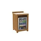 Passion Grills | Milano Outdoor Kitchen Cabinet for Refrigerator | 64,2 x 63 cm | Albastro Cream