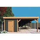Fonteyn | Garden House with Canopy Traditional 6100 x 3300 | Black Impregnated Pine Walls