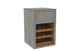 Passion Grills | Kerafina Outdoor Kitchen Cabinet High Drawer + Wine Cabinet | 58 x 58 cm