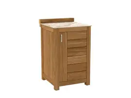 Passion Grills | Milano Outdoor Kitchen Cabinet 1-Door | 58 x 63 cm | Albastro Cream