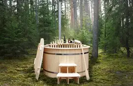 Fonteyn | Wooden Hot Tub Ø180 cm with Polypropylene Inner side