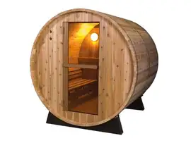 Barrel Sauna | Fonteyn Rustic 6 Ft. | Buitensauna | Red Cedar | Uniek design