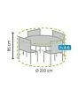 Winza | Garden Set Cover Premium Ø200 x 85 cm