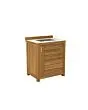 Passion Grills | Milano Outdoor Kitchen Cabinet with Sink | 80 x 63 cm | Albastro Cream