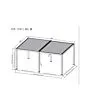 Fonteyn | Slatted Roofing Milano | 600 x 400 | White