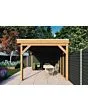 Fonteyn | Garden House with Canopy Traditional 6100 x 3300 | Black Impregnated Pine Walls