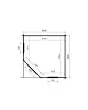 Fonteyn | Garden House Module Pentagonal Flat Roof 700