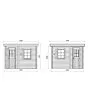 Fonteyn | Garden House Module Pentagonal Flat Roof 700