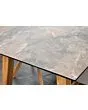 Fonteyn | Tuintafel Aluminium 240 x 100 cm met Teak Poten | Keramisch Blad