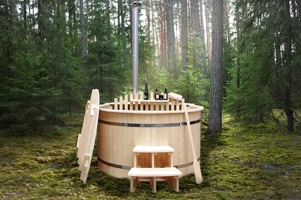 Fonteyn | Wooden Hot Tub Ø180 cm with Polypropylene Inner side